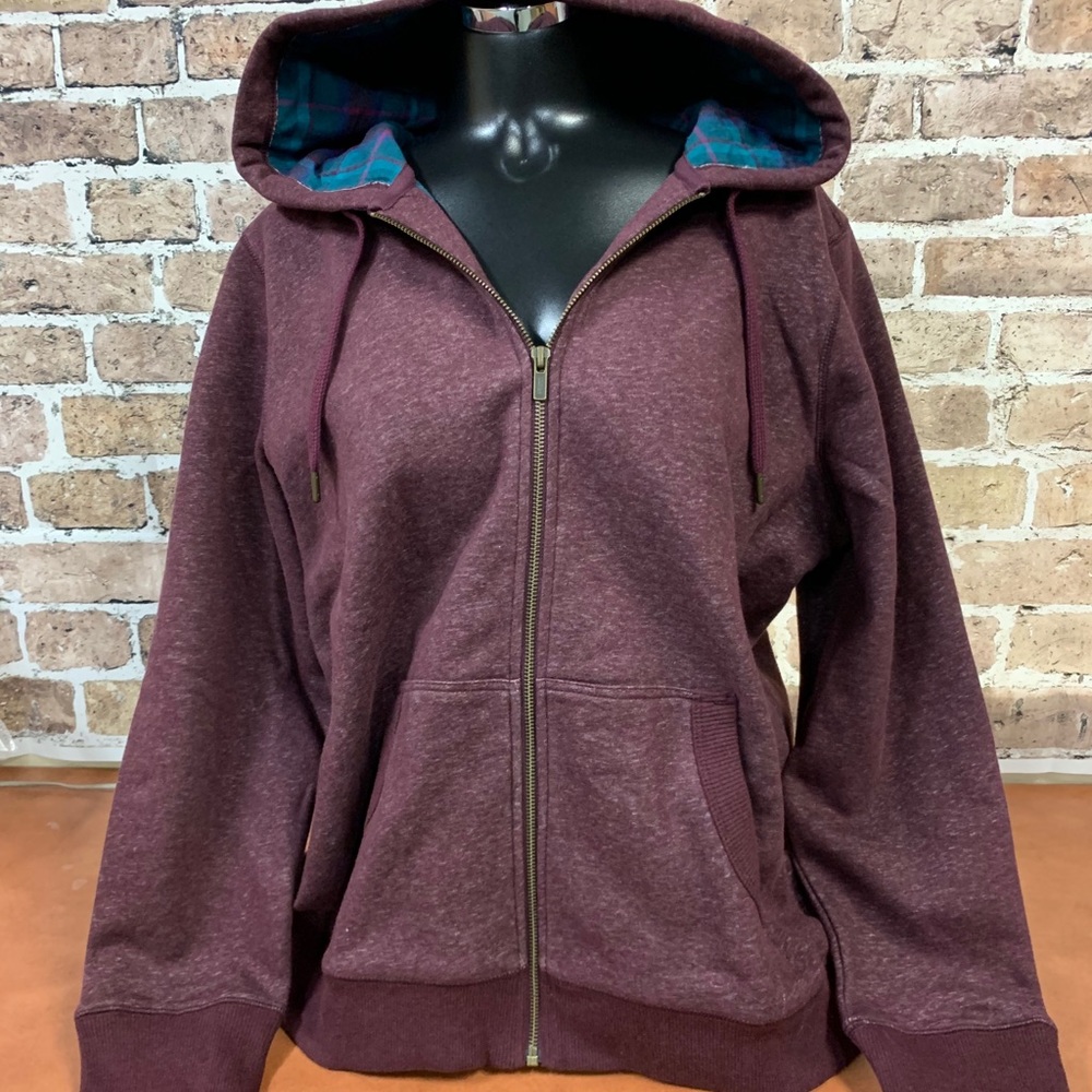 LL Bean Women’s flannel lined hoodie